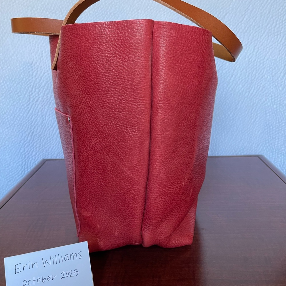 Portland Leather Goods – *Sugar* Classic Tote (Large) - Tan Handles - Picture 3 of 6